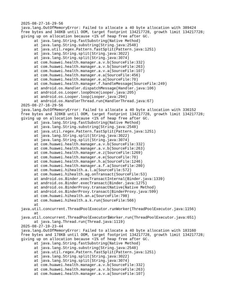 Java OutOfMemoryError Log Analysis | PDF | Embedded Linux Distributions ...