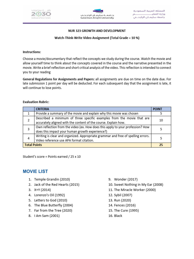 Watch-Think-Write Video Assignment, AY 25-26 | PDF | Chess | Chess Theory