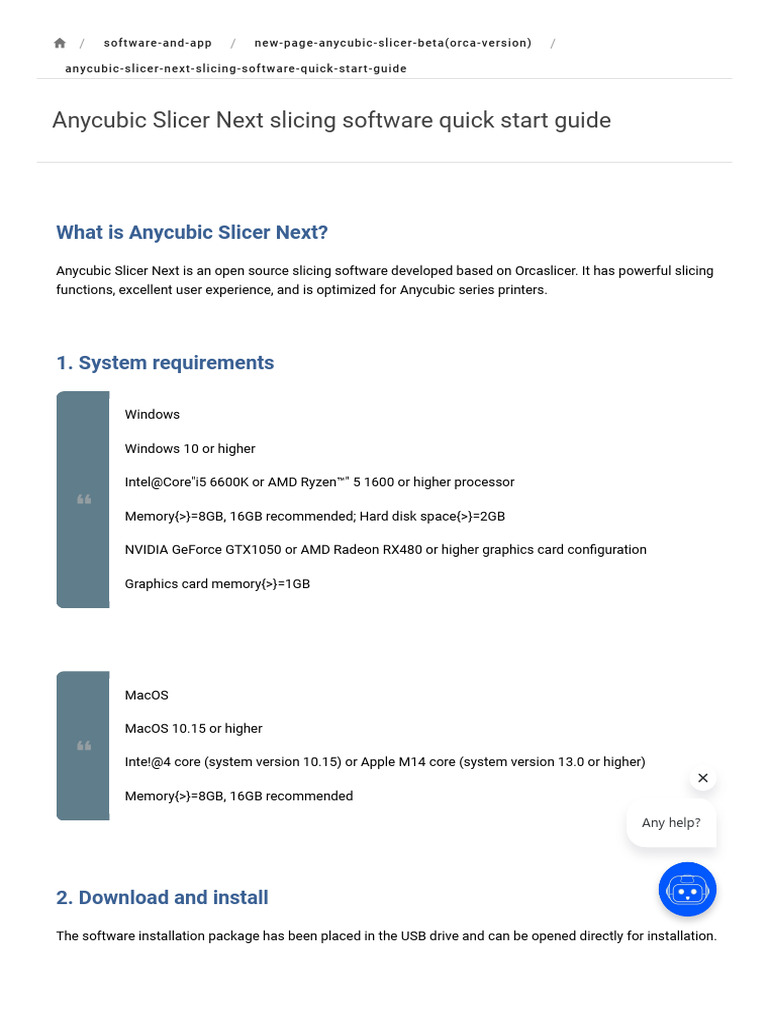 Anycubic Slicer Next Quick Start Guide | PDF | Microsoft Windows ...