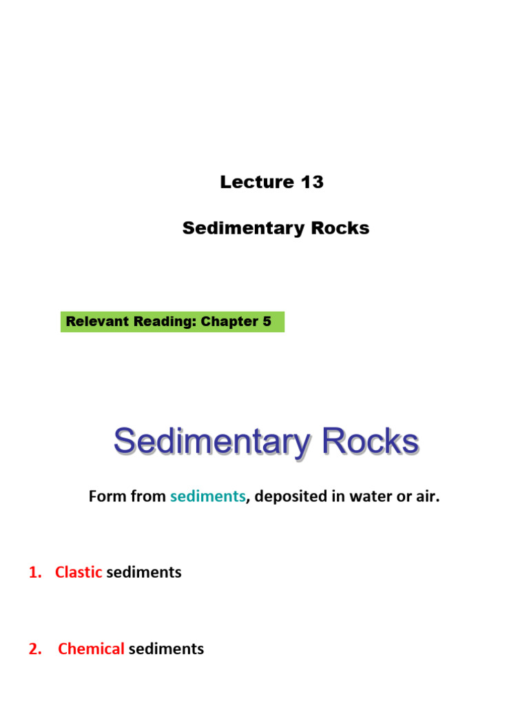 Understanding Sedimentary Rocks | PDF