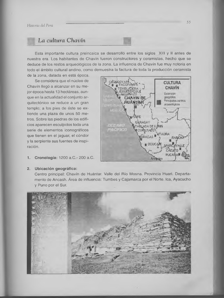 Chavin y Paracas Secundaria | PDF | Andes | Arqueología