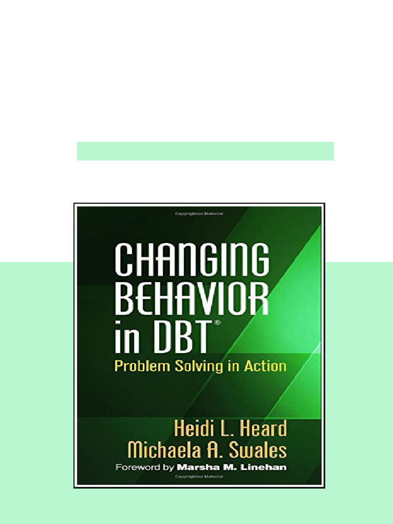Changing Behavior in DBT Problem Solving in Action 1st Edition Heidi L ...