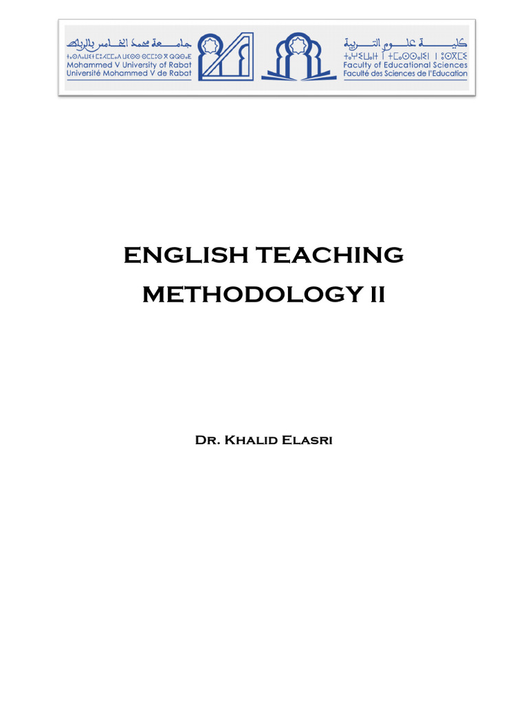 English Teaching Methodology Overview | PDF | Language Education ...