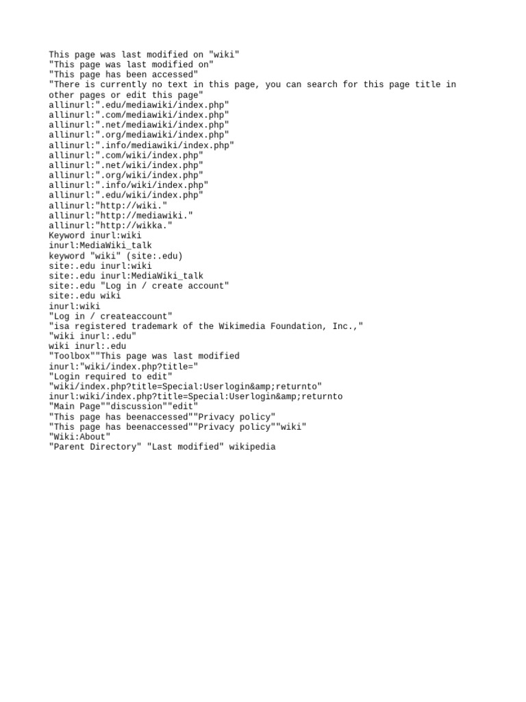 MediaWiki Access and Modification Logs | PDF