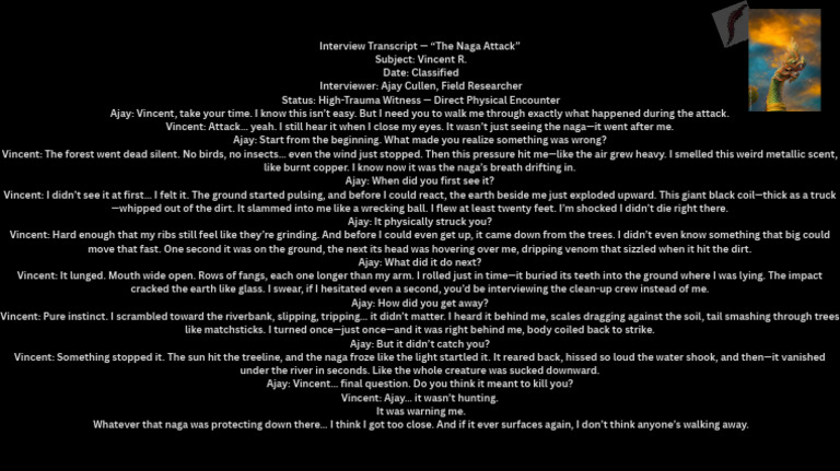 Interview Transcript — “the Naga Attack” Subject Vincent R. Date ...