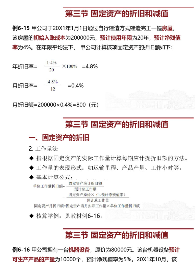 第6章固定资产和使用权资产7 | PDF