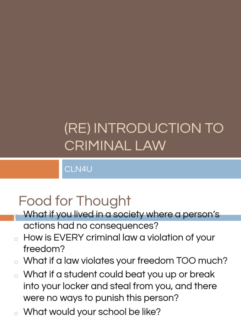 Overview of Criminal Law Principles | PDF | Crimes | Crime & Violence