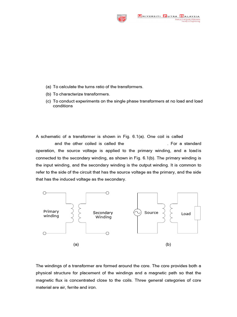 Transformer Lab: Power Supply Basics | PDF | Transformer | Inductor