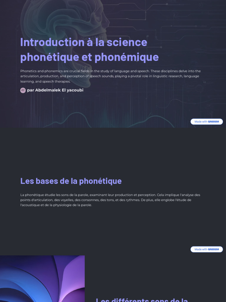 Introduction à la phonétique et phonémique | PDF | Phonétique | Phonologie