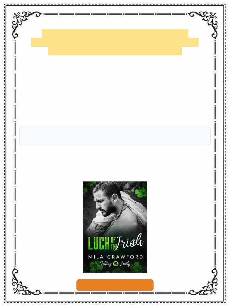 Luck of The Irish Getting Lucky Book 1 1st Edition Mila Crawford ...