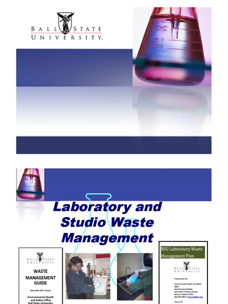 Laboratory Waste Management Guide | PDF | Waste | Laboratories