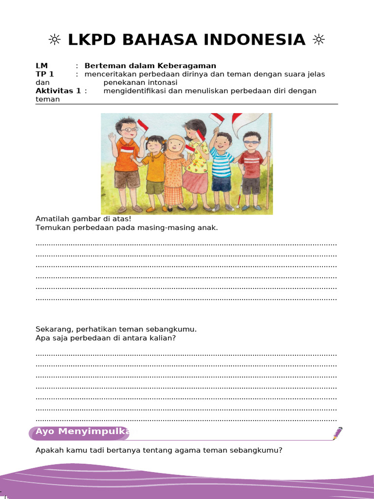 Mengenal Perbedaan Teman Sebaya | PDF