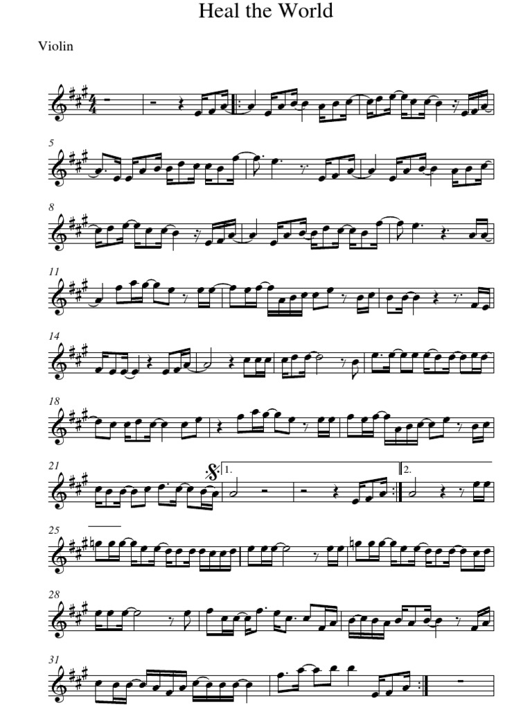 Heal The World Violin