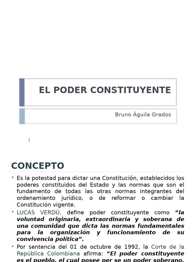 El Poder Constituyente | PDF | Constitución | Estado (política)