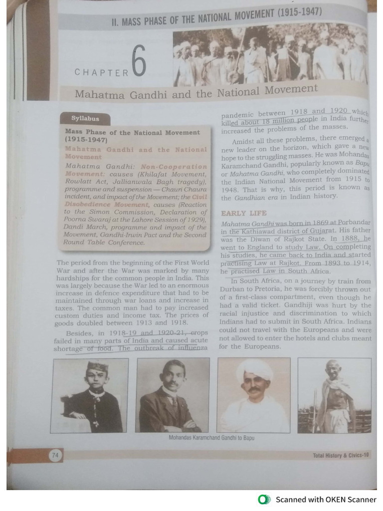 Mahatma Gandhi and The National Movement | PDF