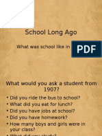 School Long Ago