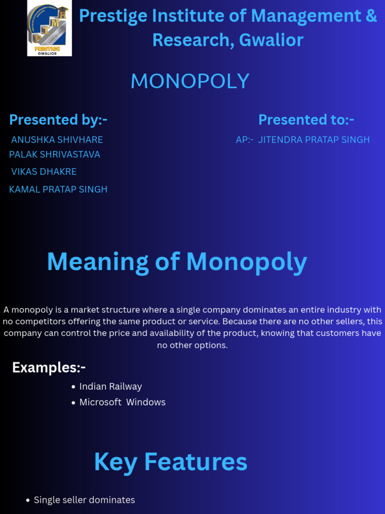 Understanding Monopoly Market Structures | PDF | Monopoly | Economic ...