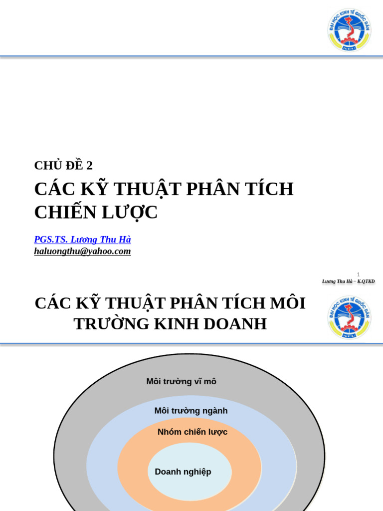Chu de 2 - Cac Ky Thuat Phan Tich Chien Luoc | PDF