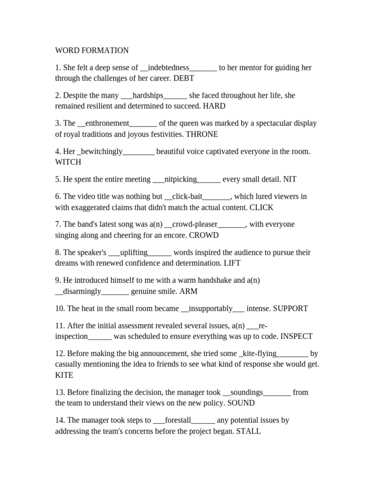 Wordform + MC | PDF