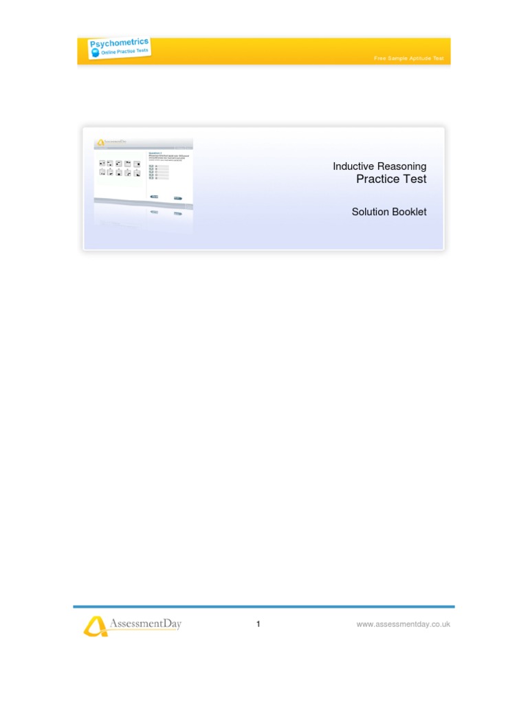 Inductive Reasoning Practice Solutions | PDF | Triangle | Line (Geometry)