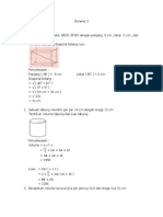 Volume dan luas bangun ruang 3D