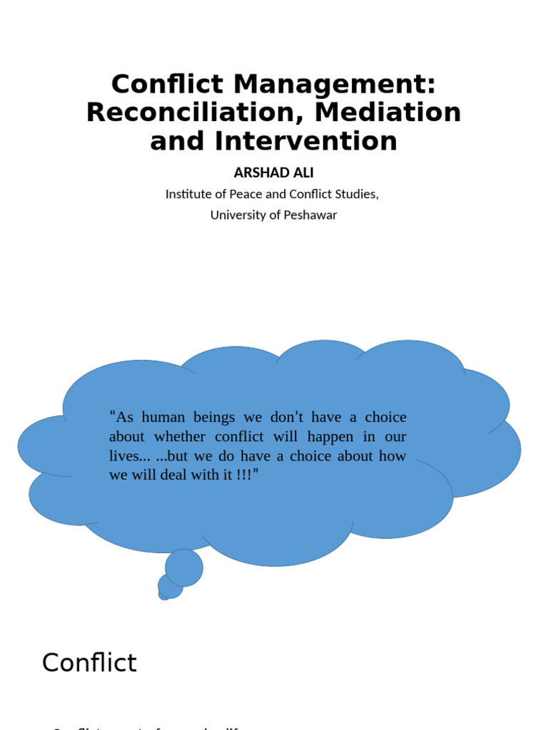 Effective Conflict Management Strategies | PDF | Conflict (Process ...