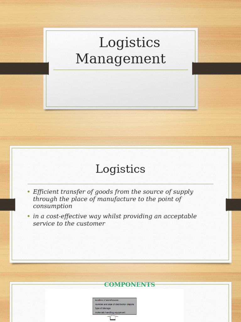 Comprehensive Guide to Logistics Management | PDF | Logistics | Cargo