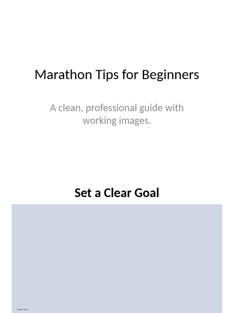 Marathon Tips Images Fixed | PDF