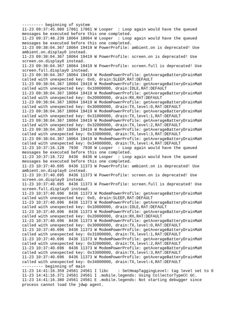 ML Logcat 1763883698518 | PDF | Software Engineering | Computing Platforms
