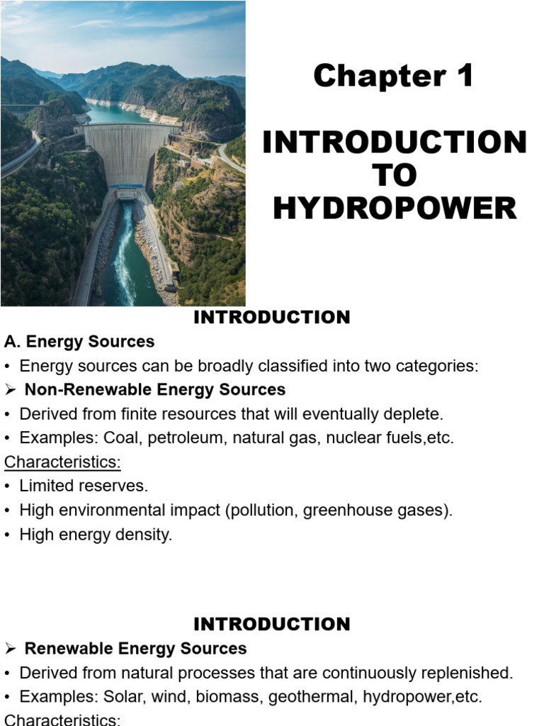 Introduction to Hydropower Basics | PDF | Energy Development ...