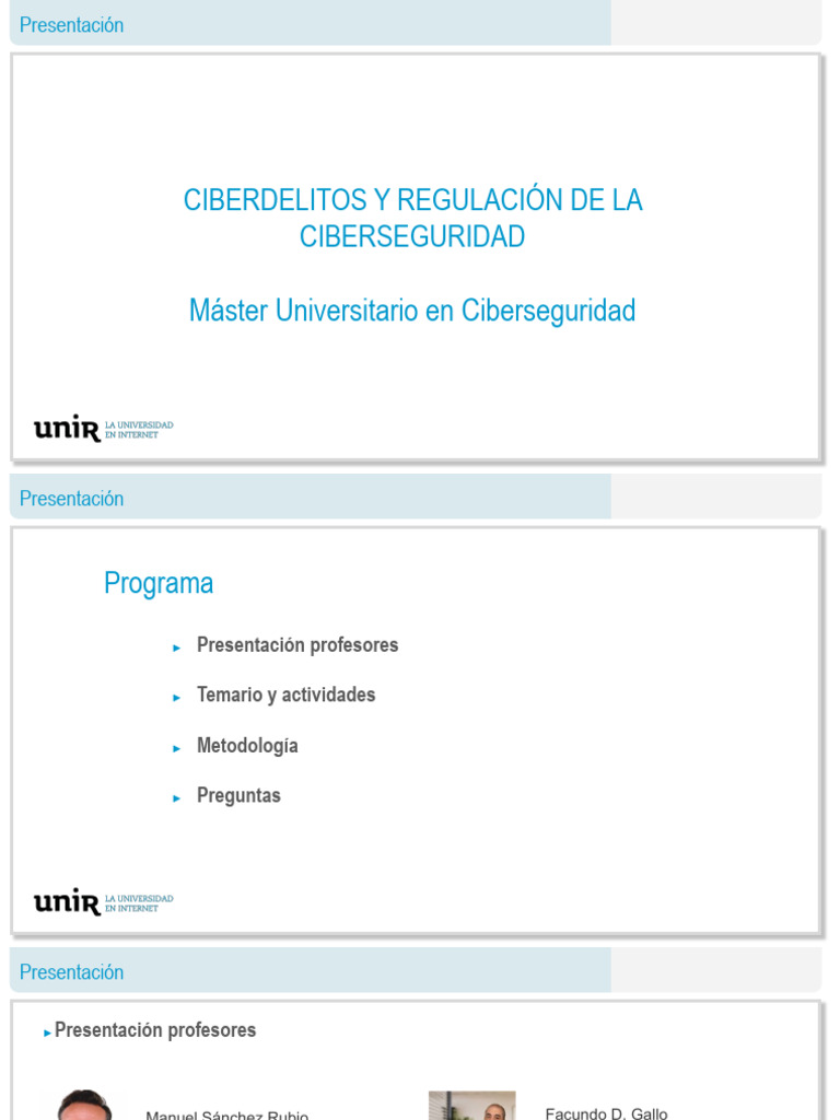 Ciberseguridad y Ciberdelitos: Máster | PDF | Cibercrimen | Seguridad