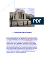 A Commentary On The Bailout: Rasmussen Reports