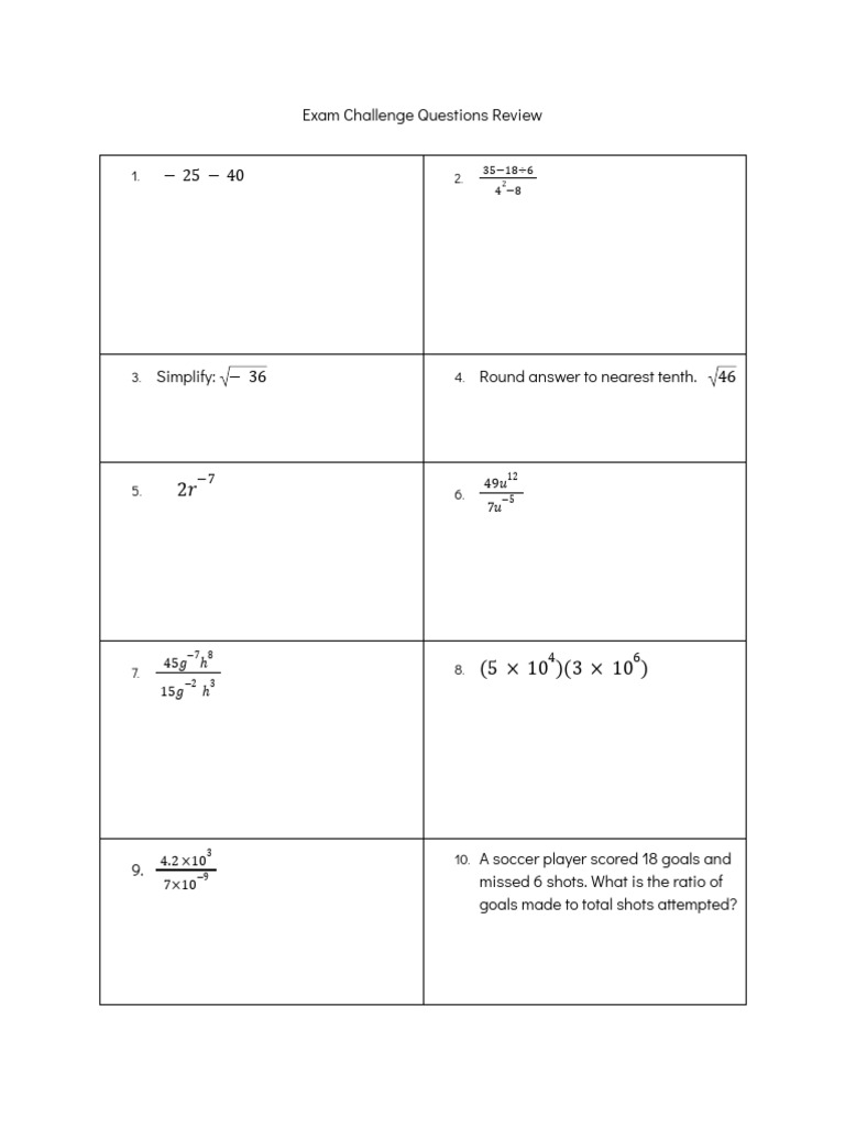 Exam Challenge Questions Review Guide | PDF | Chess Openings | Chess Theory