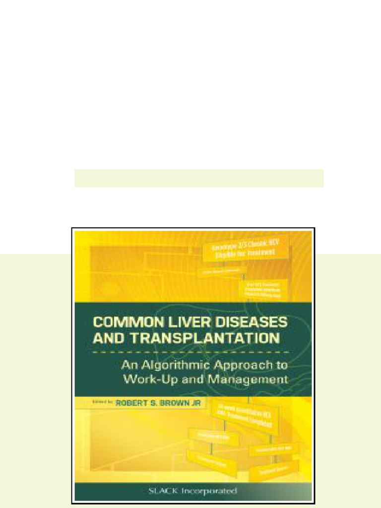 (Ebook) Common Liver Diseases and Transplantation : An Algorithmic ...