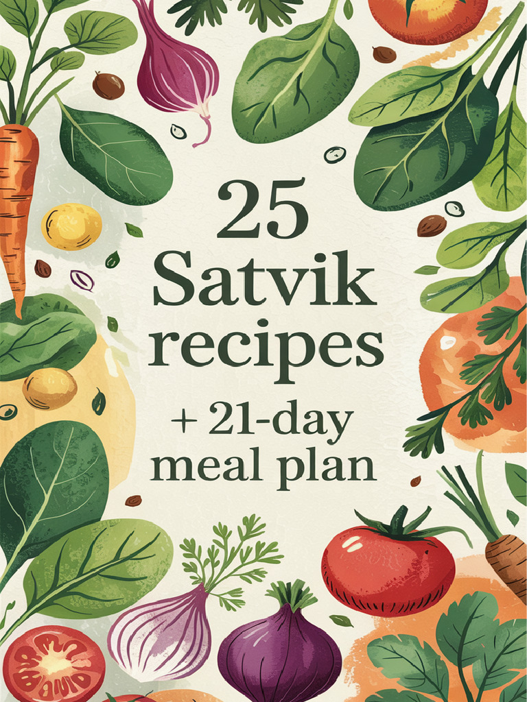 25 Wholesome Satvik Recipes | PDF | Cooking | Lunch