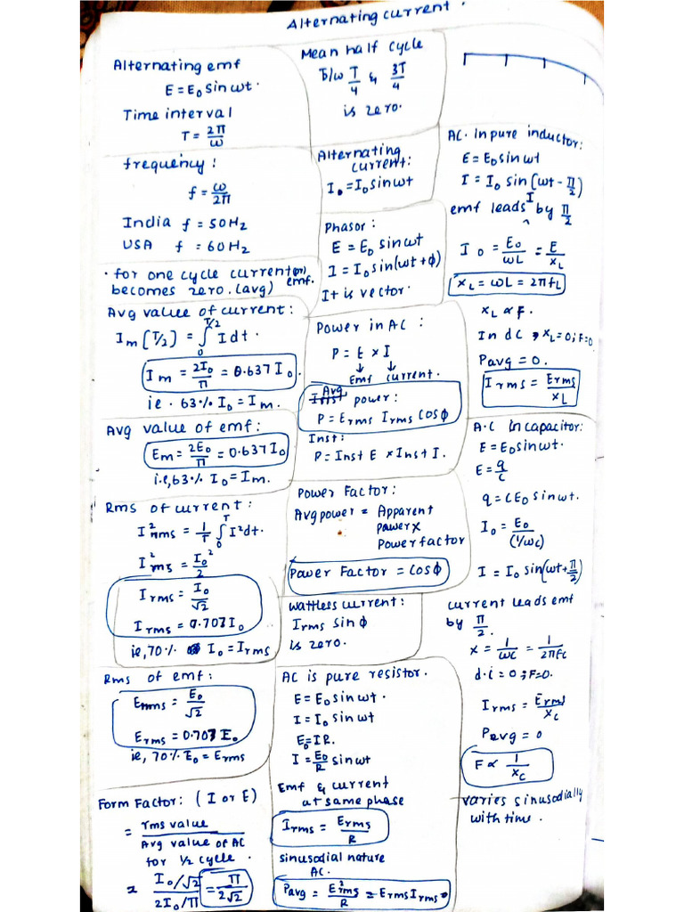 Ac Formulas | PDF