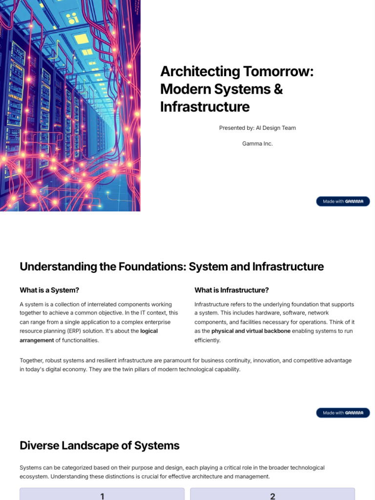 Architecting Tomorrow Modern Systems and Infrastructure | PDF | Cloud ...