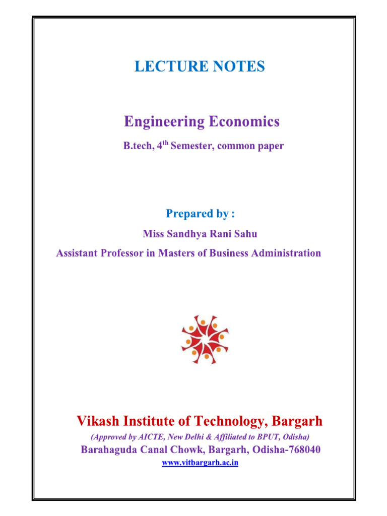 Economics Notes 2 | PDF
