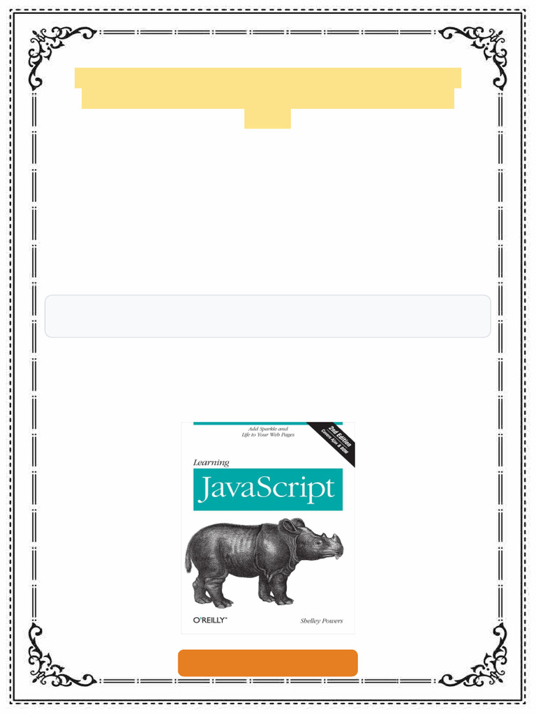 Learning JavaScript 2nd Edition Shelley Powers Ebook 2025 Newest ...
