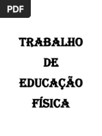 TRABALHO DE EDUCAÇÃO FÍSICA