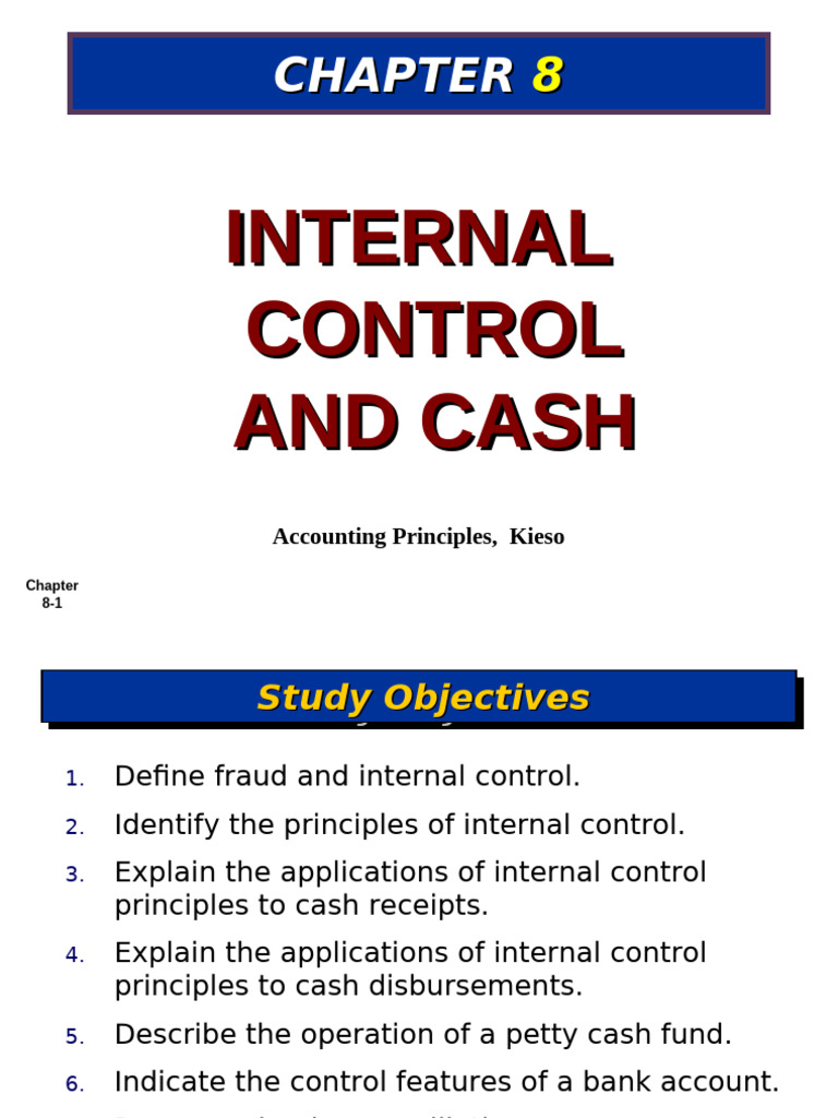 Internal Control Principles for Cash | PDF | Internal Control | Banks