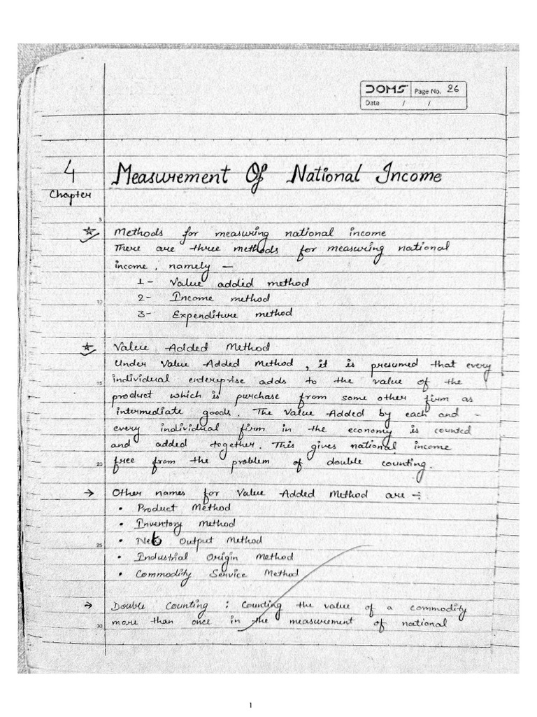 Chapter 4 - Measurement of National Income | PDF
