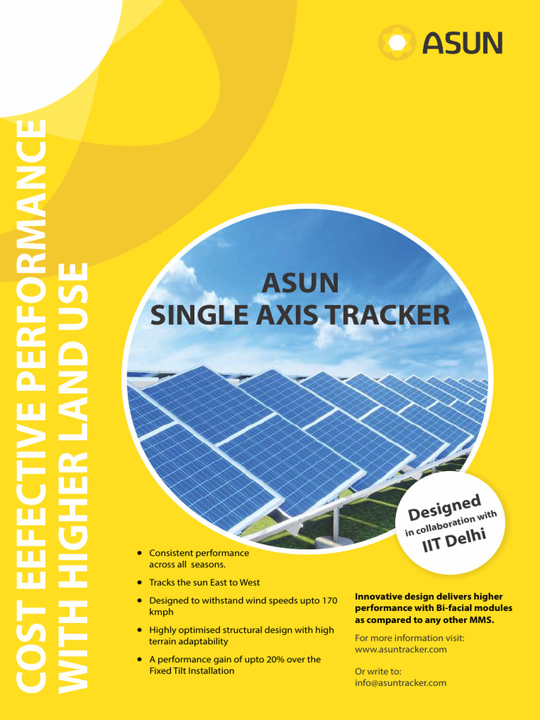 High-Performance Solar Tracker Specs | PDF | Electronics | Equipment