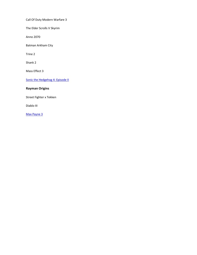 Games | PDF