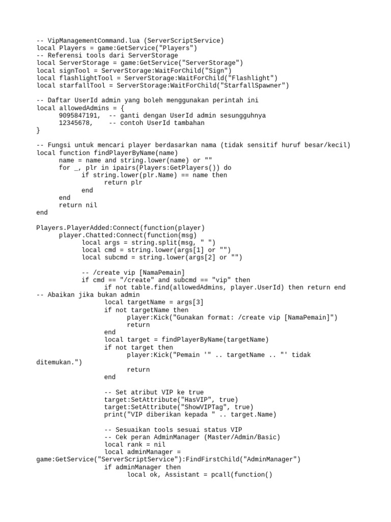 Vip Management Command | PDF