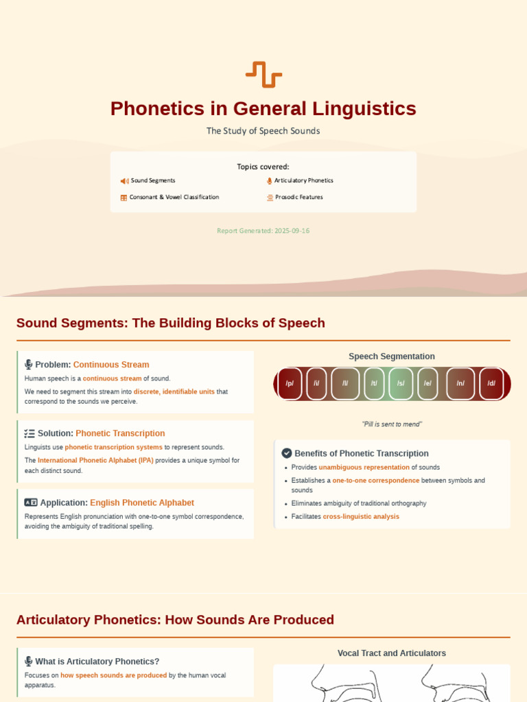 Understanding Phonetics in Linguistics | PDF | Phonetics | Vowel