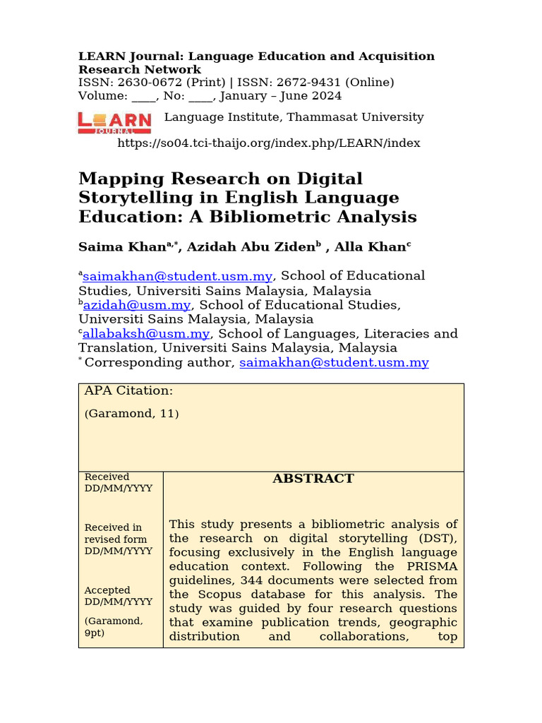 Digital Storytelling in English Education | PDF | Writing | Human ...