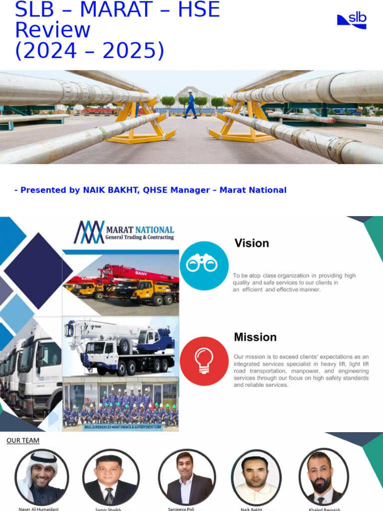 SLB Marat HSE Review 2024-2025 Report | PDF | Transport