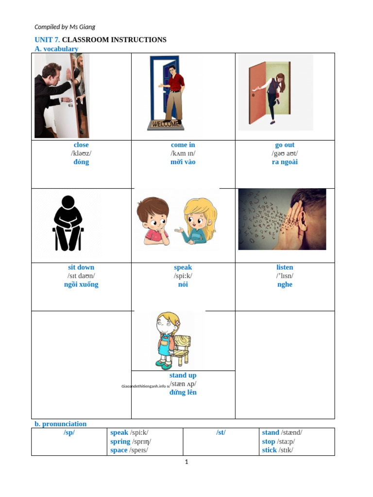 Classroom Instructions and Exercises | PDF | Linguistics