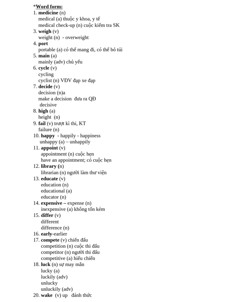 Word Form | PDF